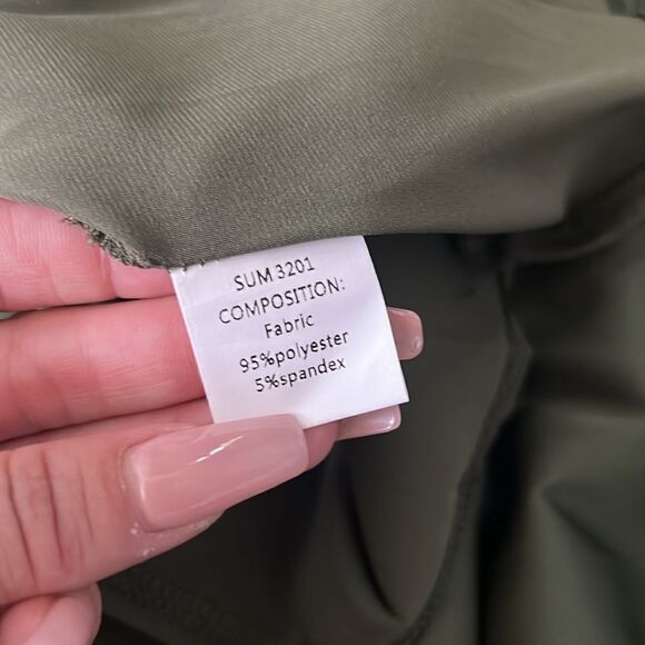 Neck Ruched Drawstring Knot Asymmetrical Satin Cami high thigh slit Dress - Picture 15 of 15